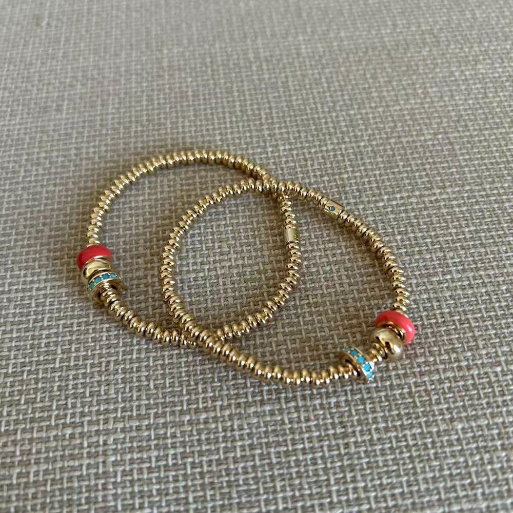 Roxanne Assoulin The Slider Bracelet Duo *Two Red/Blue Pieces* - Picture 4 of 4